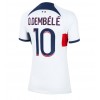 Paris Saint-Germain Ousmane Dembele #10 Bortedrakt Kvinner 2023-24 Kortermet